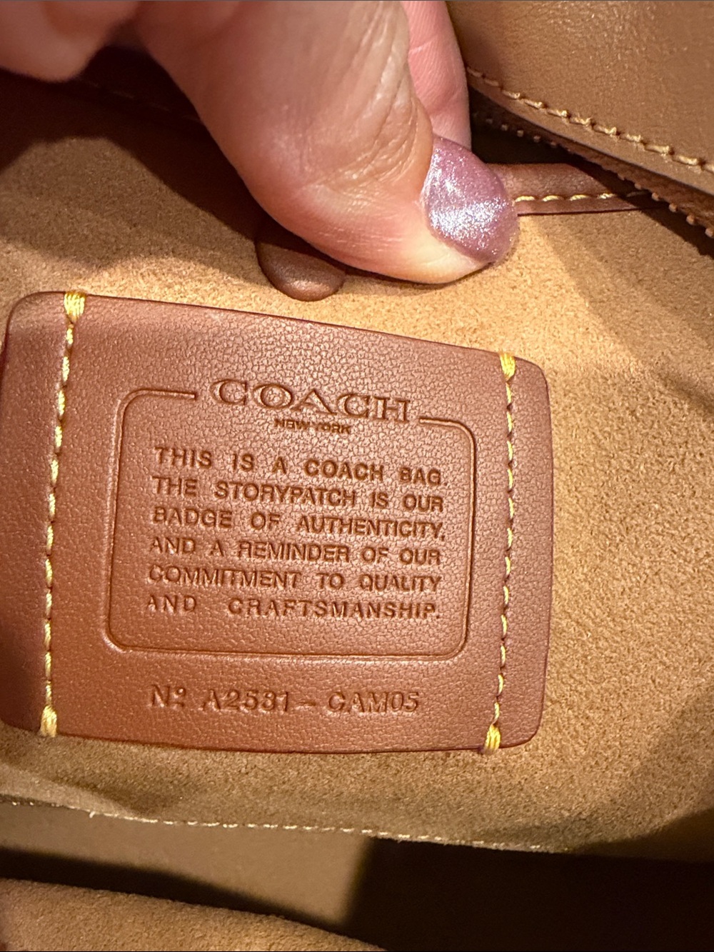 Coach EMPIRE 28 HONEY BROWN soft Leather Satchel - Picture 9 of 17